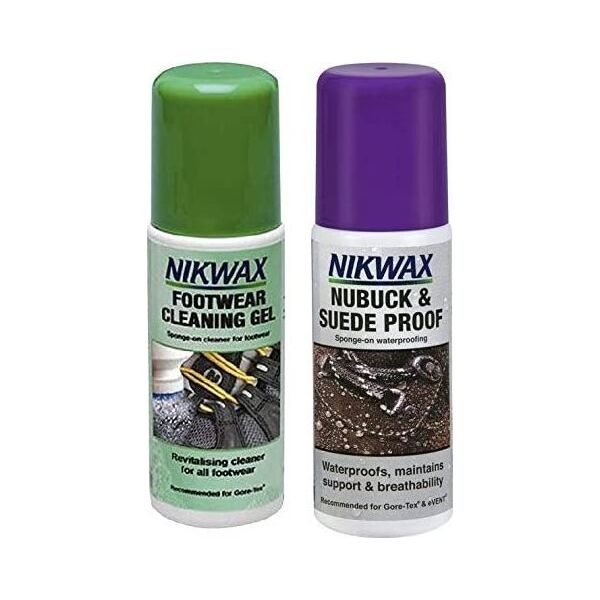 Nikwax Zestaw Nikwax nubuk i zamasz + żel czyszczący