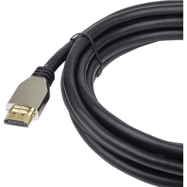 Kabel PremiumCord HDMI - HDMI 0.5m srebrny (kphdm21z05)