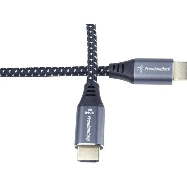 Kabel PremiumCord PREMIUMCORD Kabel HDMI 2.1 High Speed + Ethernet kabel 8K@60Hz, zlacené konektory, 3m