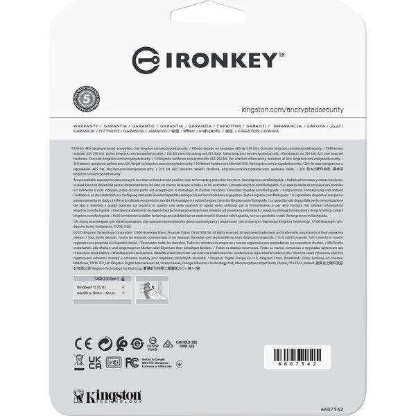 Pendrive Kingston IronKey Vault Privacy 50, 128 GB  (IKVP50/128GB)