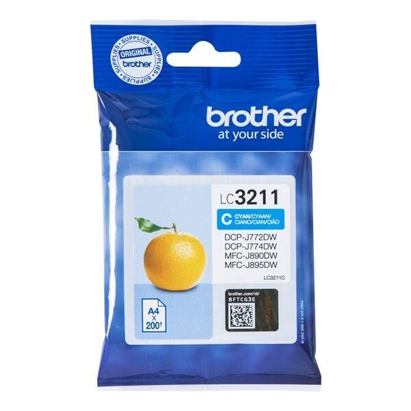 Tusz Brother tusz oryginalny LC-3211C (Cyan)
