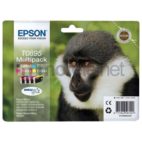 Tusz Epson tusze T0895 / C13T08954010 (cyan, magenta, yellow, black)