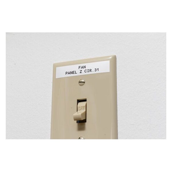 Brady Black on White 6,4m x 9,53mm