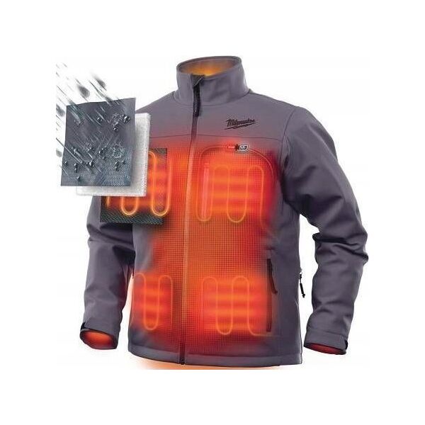Kurtka męska Milwaukee MILWAUKEE.HEATING JACKET M12HJGREY5-0(XL) GRAY