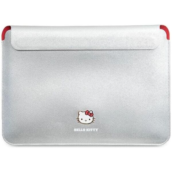 Etui Sourcing Hello Kitty Sleeve HKCS14PGHDLMS 14" silver/silver PU Metal Logo