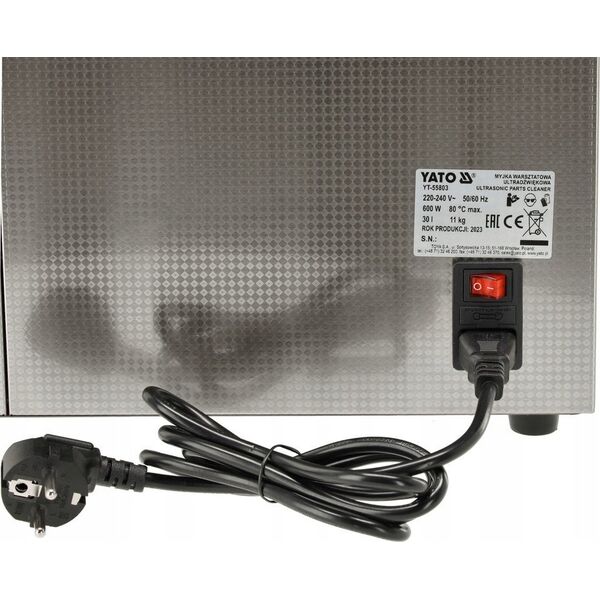 Myjka ciśnieniowa Yato YATO MYJKA WARSZTATOWA ULTRADZWIĘKOWA 30L 600W