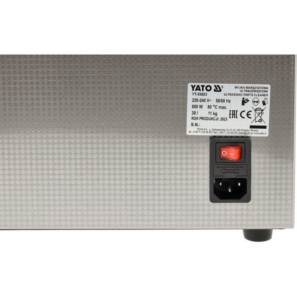 Myjka ciśnieniowa Yato YATO MYJKA WARSZTATOWA ULTRADZWIĘKOWA 30L 600W