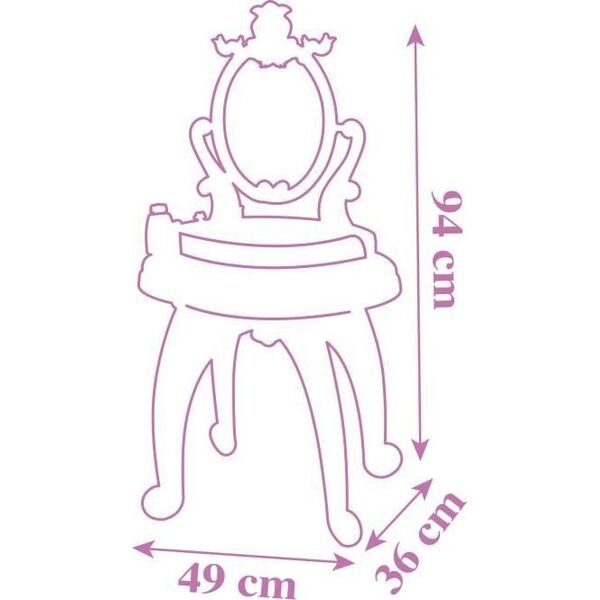 Smoby Toaletka z Krzesełkiem Smoby Princess