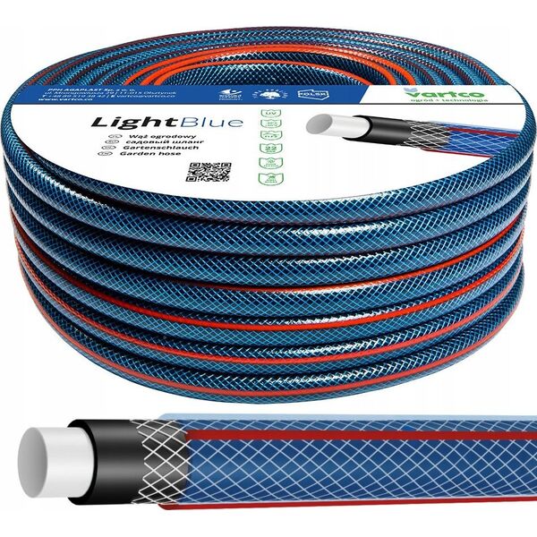 Vartco Garden hose 1/2" 20m 4-ply LIGHT BLUE Vartco LIGHT BLUE 1008120020