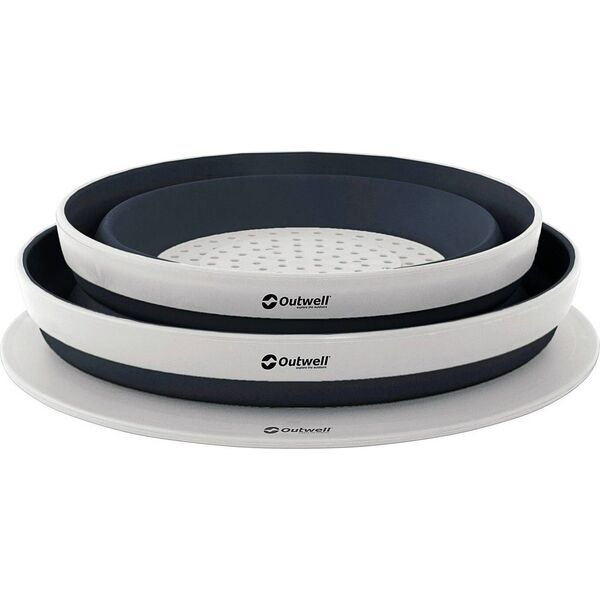 Outwell Zestaw naczyń Outwell Collaps Bowl & Colander Set - navy night Uniwersalny