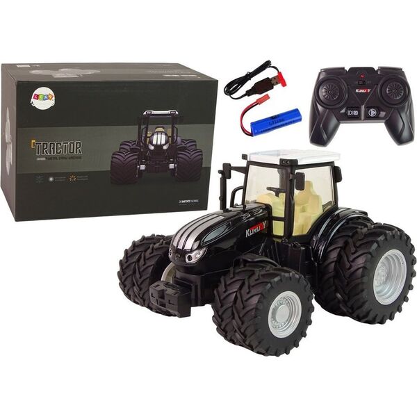 LeanToys Traktor Zdalnie Sterowany R/C Czarny 2,4G Metal