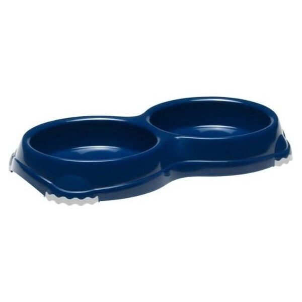 Yarro International YARRO MISKA PLASTIK PODWÓJNA DLA KOTA     GRANATOWA 2x0,2l