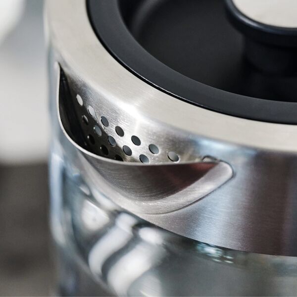 Czajnik Gastroback Gastroback Design Basic, 1.7 L, 3000 W, Stainless steel, Transparent, Glass, Stainless steel, Water level indicator, Overheat protection