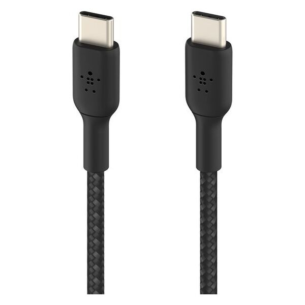 Kabel USB Belkin Belkin BOOST CHARGE braided Cab. USB-C/USB-C 15cm sw.CAB004BT0MBK