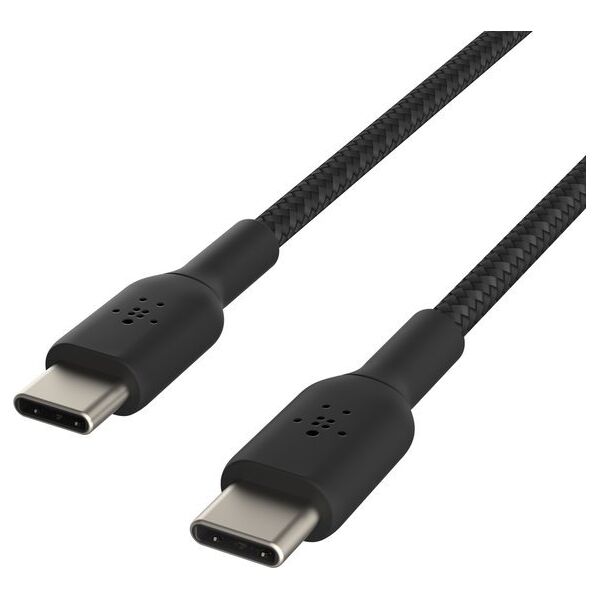 Kabel USB Belkin Belkin BOOST CHARGE braided Cab. USB-C/USB-C 15cm sw.CAB004BT0MBK