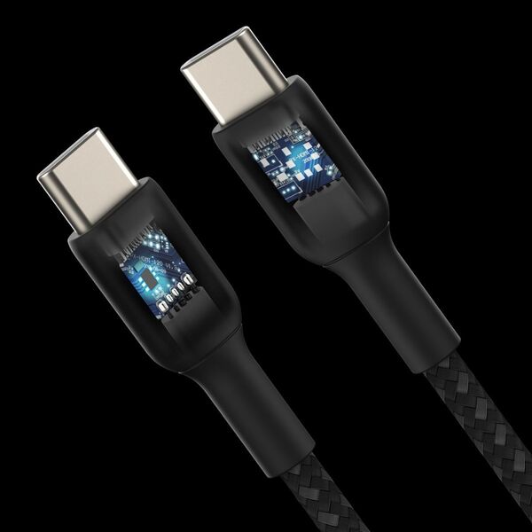 Kabel USB Belkin Belkin BOOST CHARGE braided Cab. USB-C/USB-C 15cm sw.CAB004BT0MBK