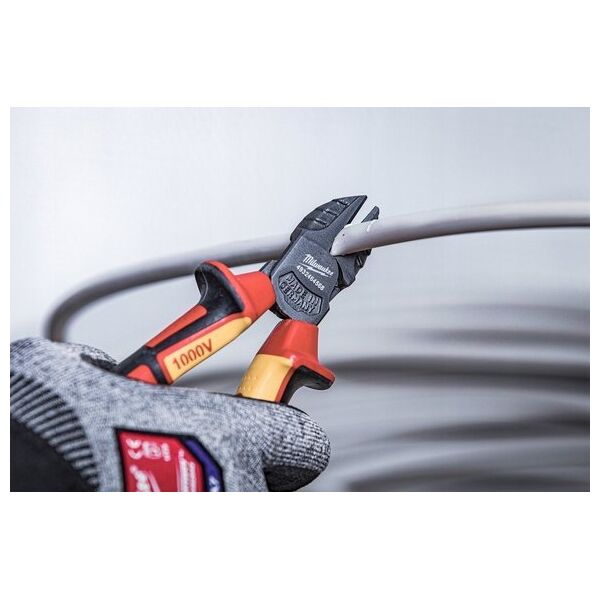 Milwaukee Szczypce Milwaukee 4932464567 do cięcia bocznego VDE 160 mm czerwone