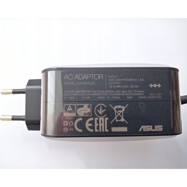 Zasilacz do laptopa Asus ASUS 0A001-00897500 adapter zasilający/ inwentor Wewnętrzna 65 W Czarny