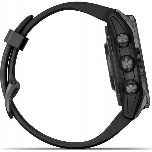 Zegarek sportowy Garmin Garmin fēnix® 7S Pro Sapphire Solar Carbon Grey DLC Titanium/Black 42mm