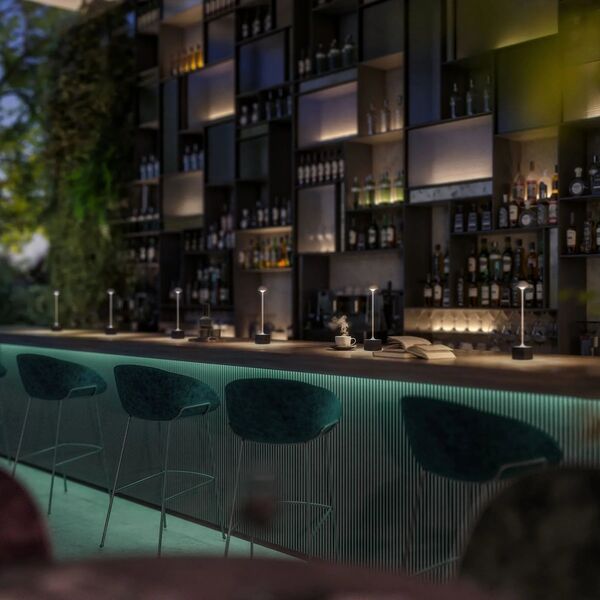 Sompex Sompex FLORA grey Battery-operated Outdoor Light