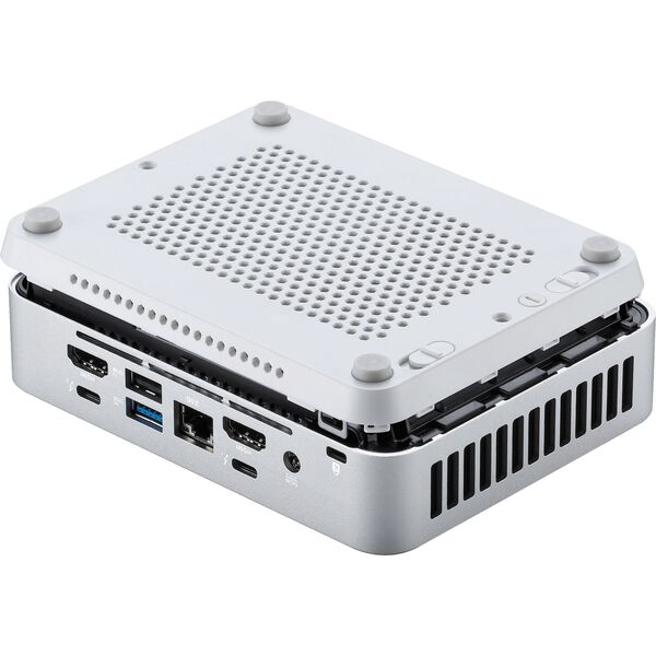 Komputer Asus ASUS NUC 14 Pro+ RNUC14RVSU500000I - Barebone - Mini-PC - 1 x Core Ultra 5 125H / 1.2 GHz - RAM 0 GB - Intel Arc Graphics - 1GbE, 2.5GbE, Wi-Fi 6E, Bluetooth 5.3 - WLAN: 802.11a/b/g/n/ac/ax (Wi-Fi 6E), Bluetooth 5.3 - Silber
