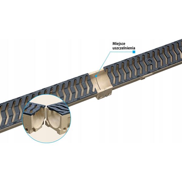 ACO DUCT ELEMENT WITH GDUCTILE IRON GRATE 1