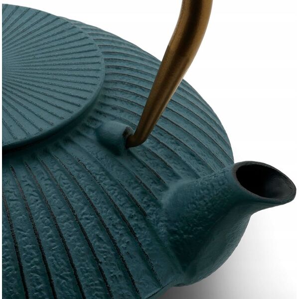 Bredemeijer Bredemeijer Teapot Linhai 1,1l Cast Iron petrol gold 153031