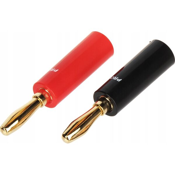 Prolink PARA WTYKÓW BANANOWYCH BAN-PLUG-V2 CZERWONY + CZARNY PROLINK