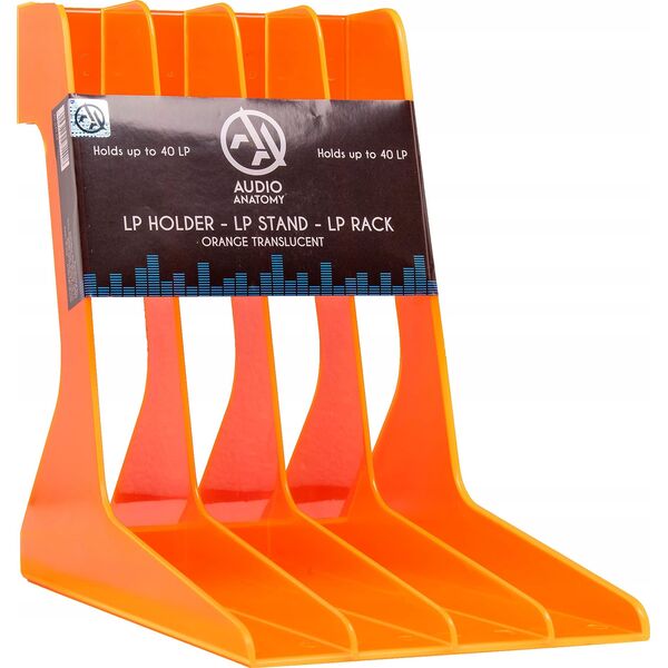 Vinyl record stand orange