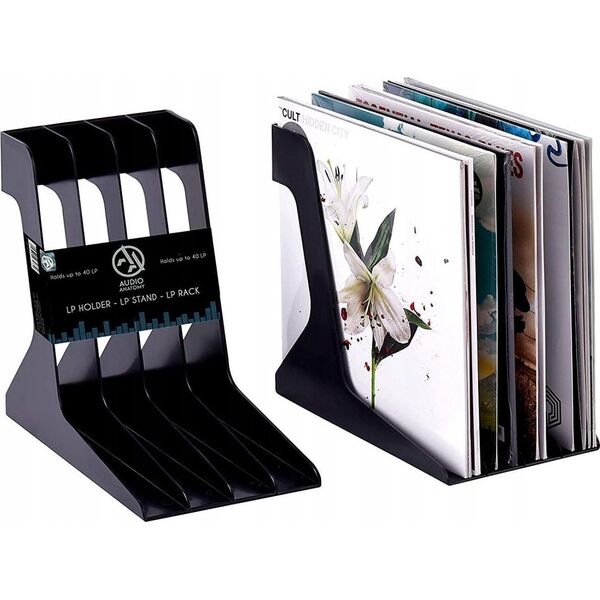Vinyl record stand orange