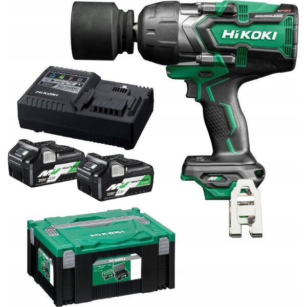 Klucz udarowy Hikoki HIKOKI.IMPACT WRENCH 36V WR36DFWRZ 3/4" 2xBSL36A18 MV 1900Nm IP56