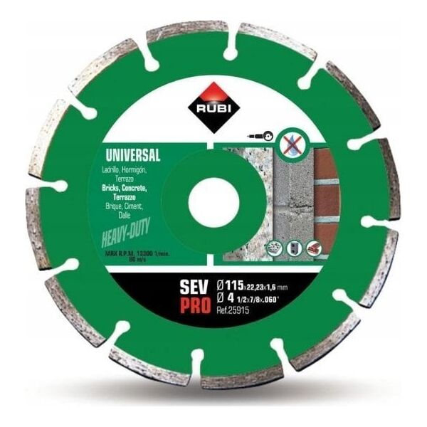 Rubi DIAMOND CUTTING DISC RUBI 115X1.4X22.23