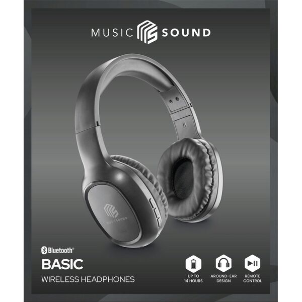 Słuchawki Cellular Line Cellularline Music & Sound Bluetooth Headphone BASIC Black