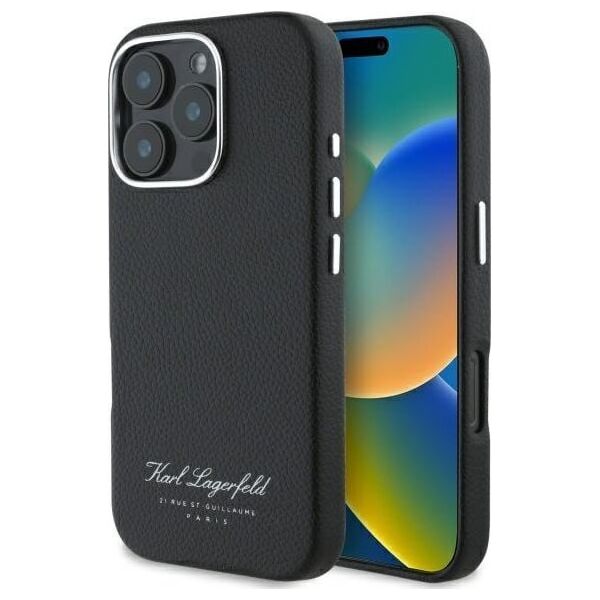 Karl Lagerfeld Karl Lagerfeld KLHCP16LPGWCMKHK iPhone 16 Pro 6,3" hardcase czarny/black hotel RSG