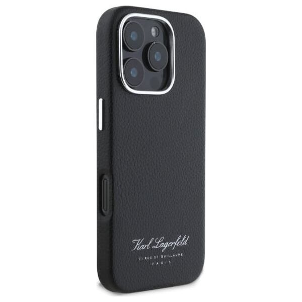 Karl Lagerfeld Karl Lagerfeld KLHCP16LPGWCMKHK iPhone 16 Pro 6,3" hardcase czarny/black hotel RSG