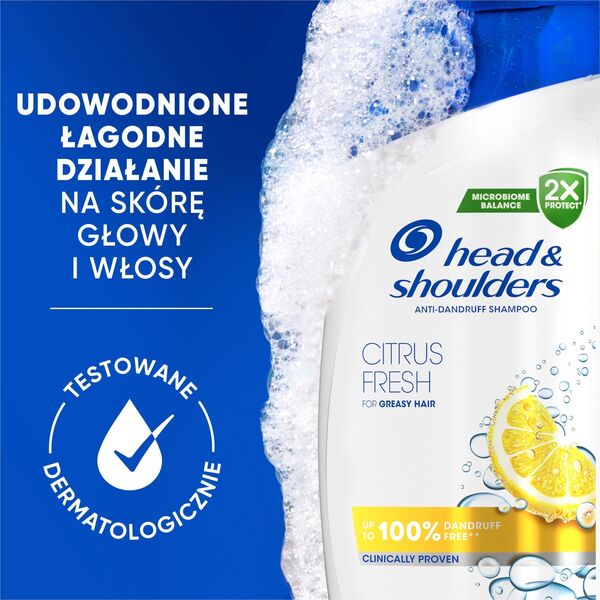 head & shoulders Plaukų šampūnas Head&Shoulders Citrus Fresh, 800 ml