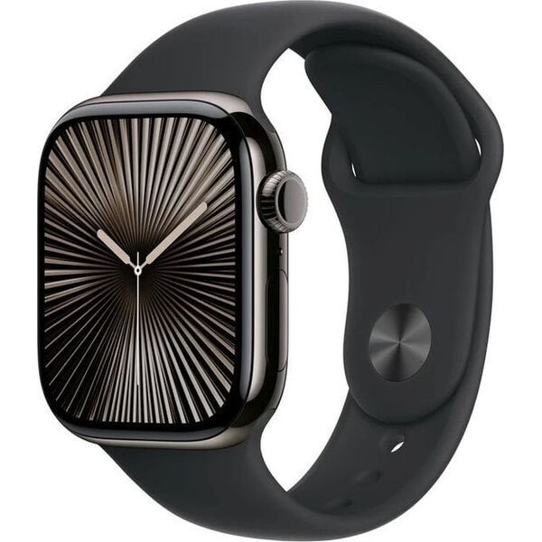 Smartwatch Apple Watch 10 GPS + Cellular 46mm Slate Titanium S/M Czarny  (MWYD3QF/A)
