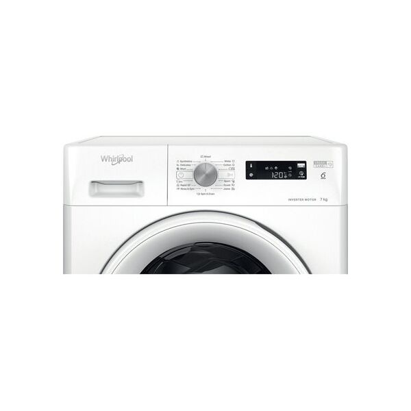 Pralka Whirlpool Whirlpool Washing machine | FFS 7469 W EE | Energy efficiency class A | Front loading | Washing capacity 7 kg | 1400 RPM | Depth 57.5 cm | Width 59.5 cm | Display | LED | White