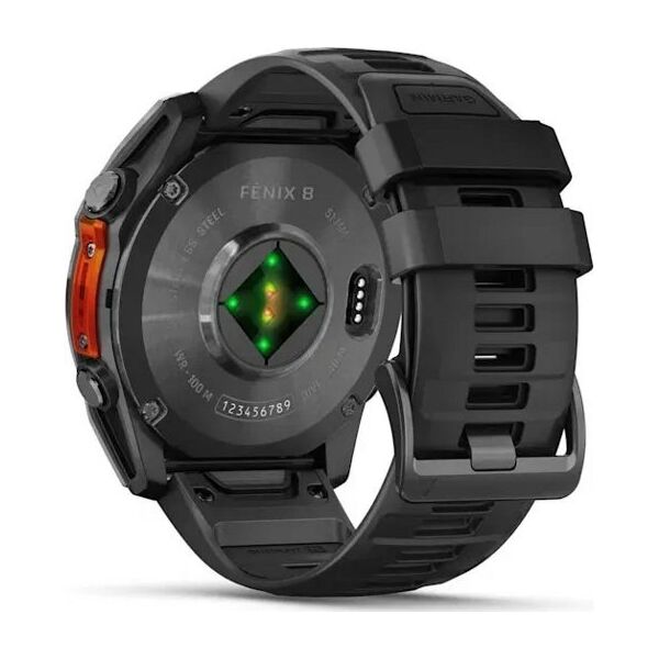 Zegarek sportowy Garmin Garmin Fenix 8 51mm Slate Gray z Czarnym Paskiem