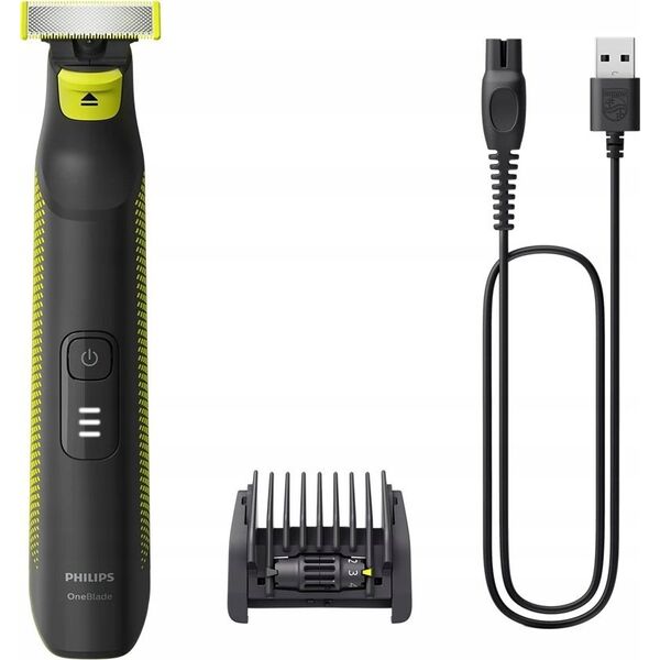 Philips Philips OneBlade Pro Face and Body QP6506/15, 5-in-1 Adjustable comb, Wet and Dry use, LED digital display