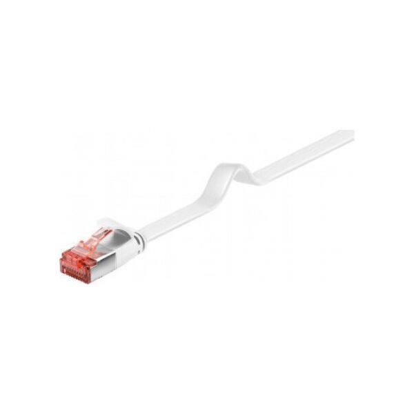 Triton CAT 6 kabel krosowy płaski,U/FTP, biały - Długość kabla 20 m