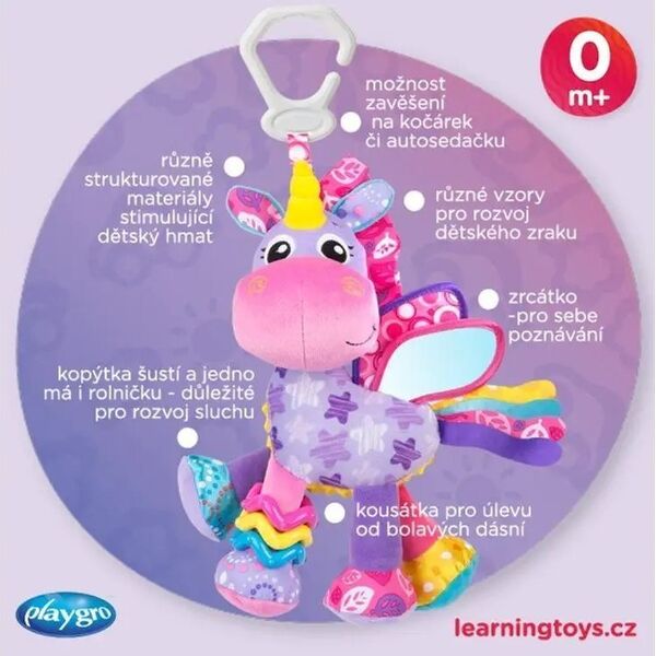 Playgro PLAYGRO plush hanging toy Activity Friend Stella Unicorn, 186981