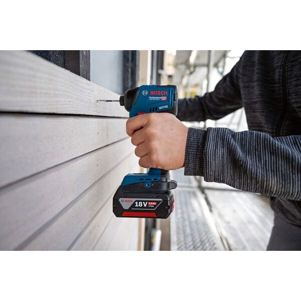 Klucz udarowy Bosch Bosch cordless impact wrench GDR 18V-220 Professional, 18Volt (blue/black, 2x Li-Ion battery 5.0Ah, Bluetooth, in L-BOXX)