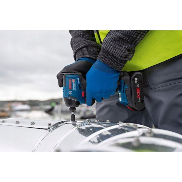 Klucz udarowy Bosch Bosch cordless impact wrench GDR 18V-220 Professional, 18Volt (blue/black, 2x Li-Ion battery 5.0Ah, Bluetooth, in L-BOXX)