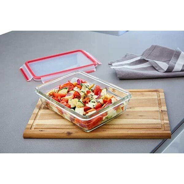 Emsa EMSA Clip&Close Glass Food Storage Box 3-pieces