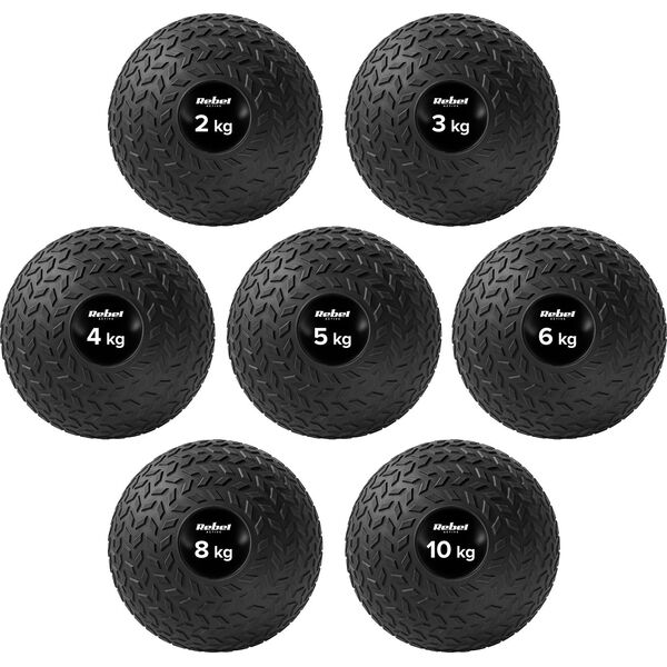 Rebel ML Mała piłka lekarska do ćwiczeń rehabilitacyjna Slam Ball 23cm 5kg, REBEL ACTIVE