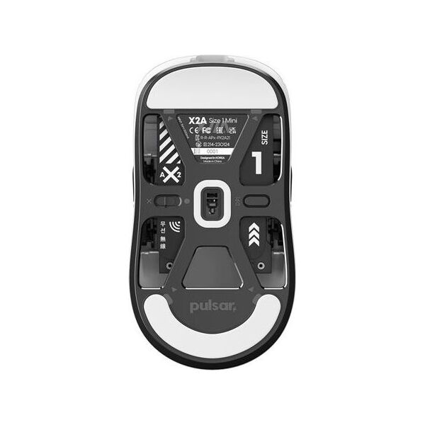 Mysz Pulsar X2-A Ambidextrious žaidimų pelė mini, balta PX2A13
