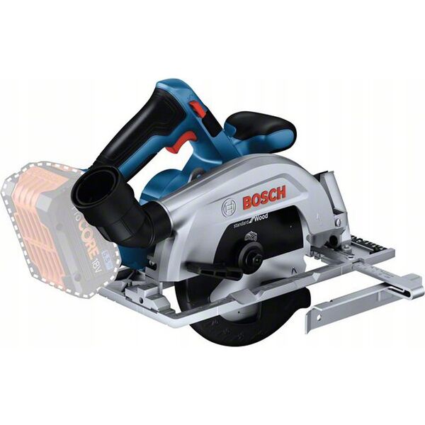 bosch powertools Bosch cordless circular saw GKS 18V-57-2 Professional solo (blue/Kolor: CZARNY, without battery and charger)