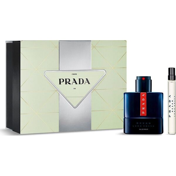 Rinkinys Prada Luna Rossa Ocean vyrams: kvapusis vanduo EDP 50 ml, + kvapusis vanduo EDP, 10 ml