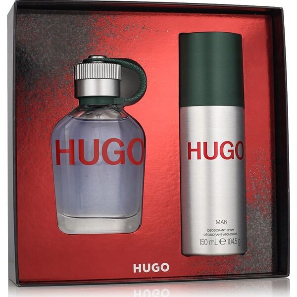 Hugo Boss HUGO Man rinkinys vyrams (EDT, 75 ml + dezodorantas, 150 ml)